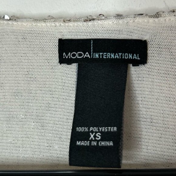 Victoria's Secret Moda Mini Dress Sequins Long sleeve Snake print Y2k 00s XS - Picture 14 of 16